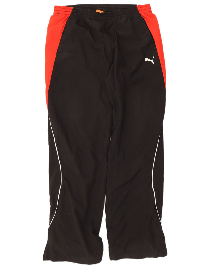 Puma Herren-Trainingshose, groß, schwarzes Colourblock-Polyester