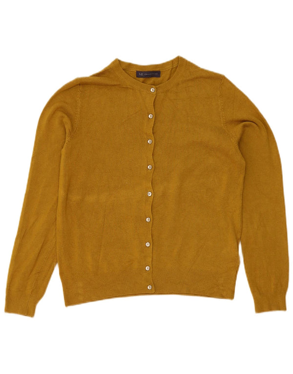 Marks & Spencer Damen-Cardigan-Pullover UK 12 Mittelgelbe Viskose