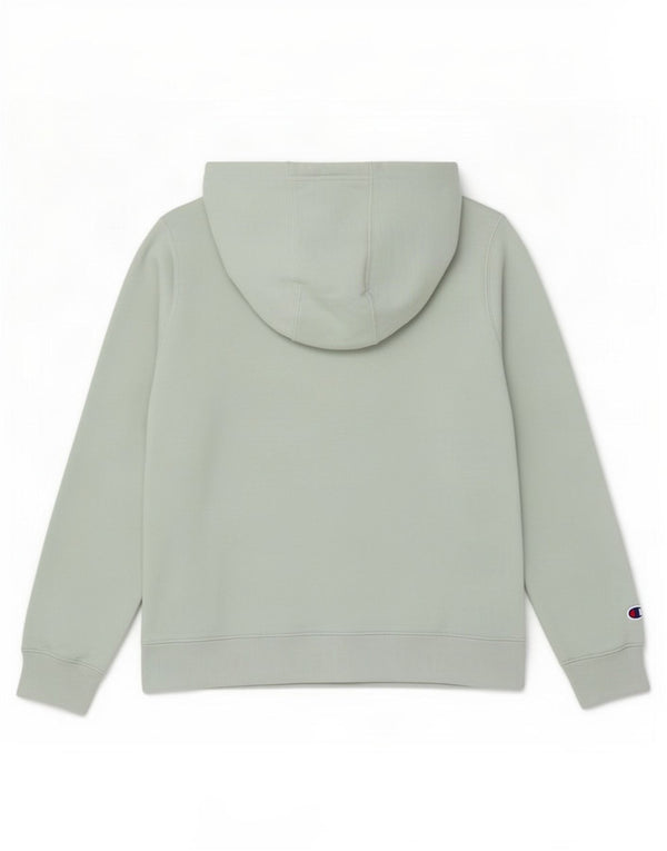 Champion Womens Graphic Hoodie Pullover UK 14 Mittelgrüne Baumwolle