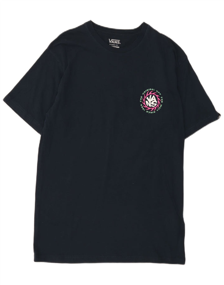 Vans Herren-T-Shirt mit klassischer Passform, mittelmarineblauer Baumwolle