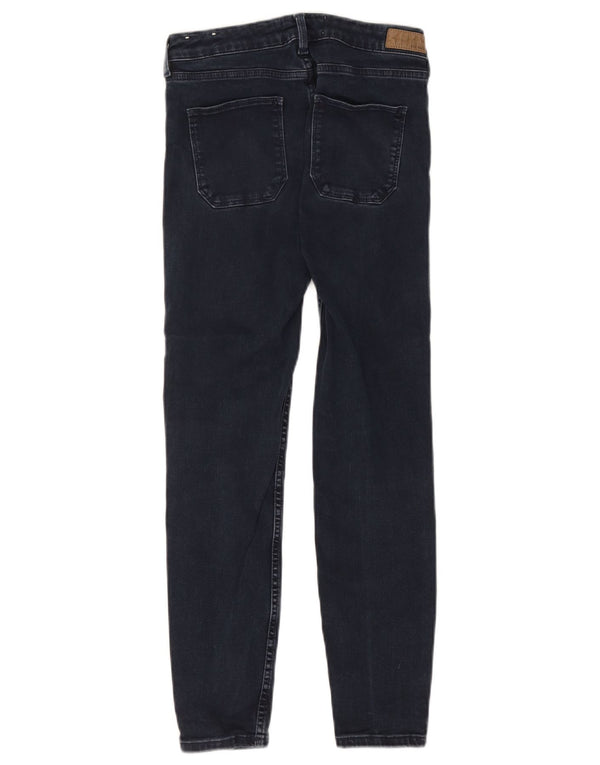 Fat Face Damen Super Skinny Jeans UK 10 Small W28 L25 Marineblau Baumwolle