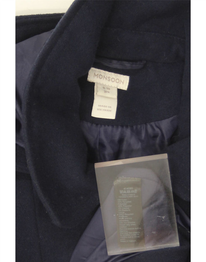Monsoon Prinzessinnenmantel mit Kapuze für Mädchen, 9–10 Jahre, Marineblau, Polyester