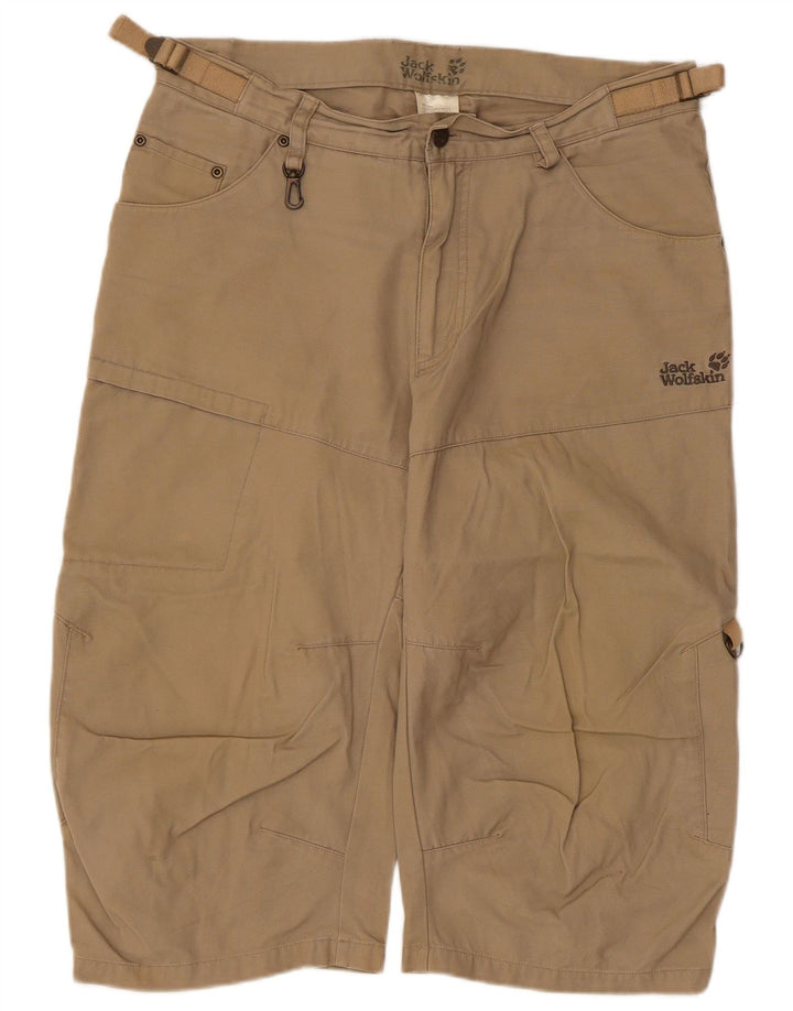 Jack Wolfskin Herren Cargo-Bermudashorts W33 Large Beige Baumwolle