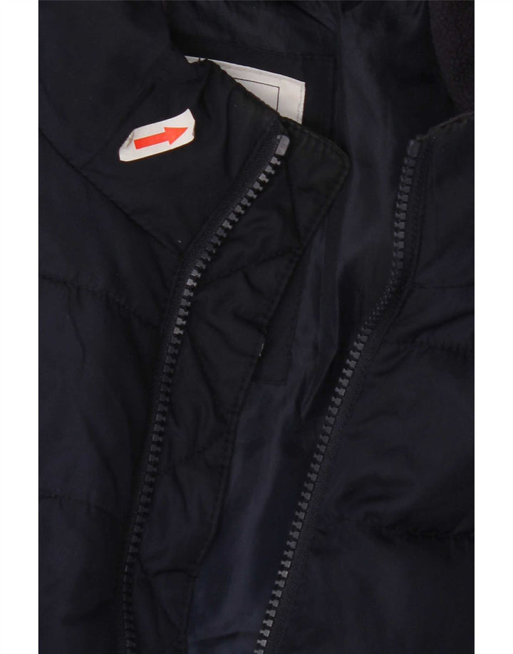Gap Damen Wattierte Jacke UK 14 Medium Marineblau Polyester