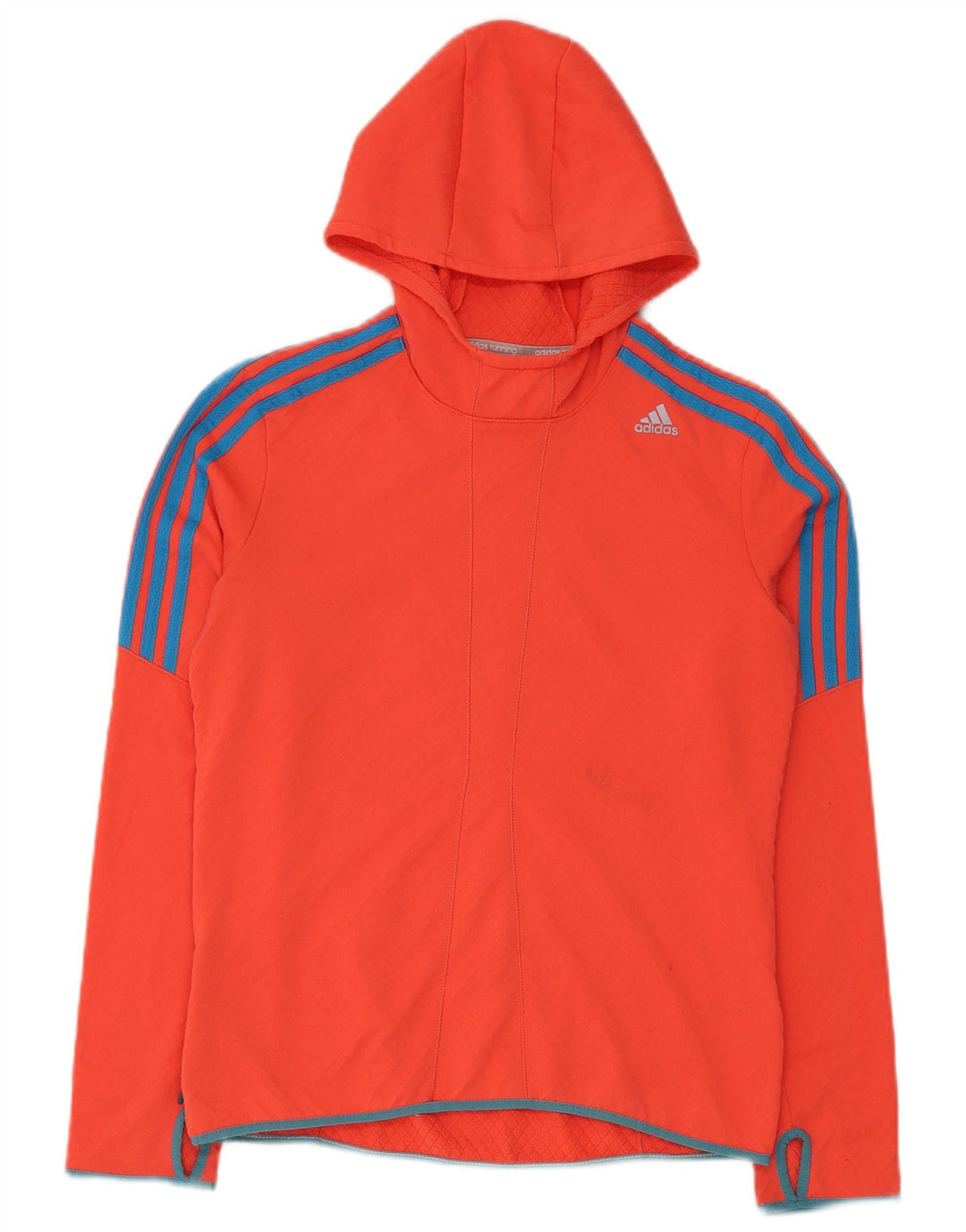 Adidas Damen Kapuzenpullover UK 14 Mittelrotes Polyester