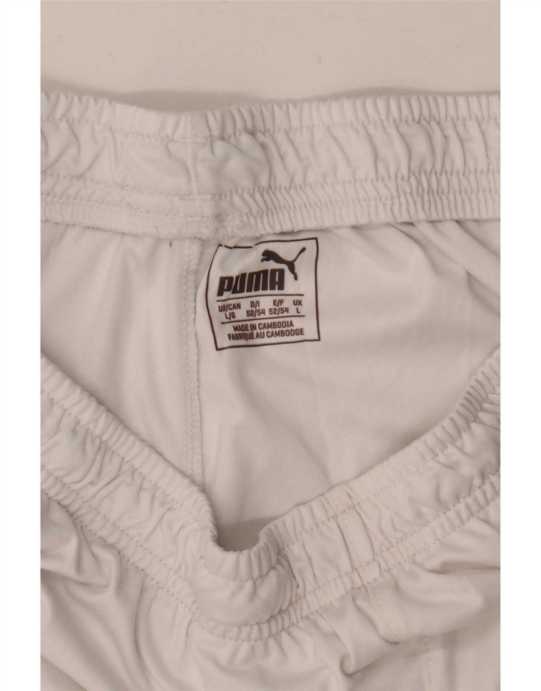 Puma Herren-Sportshorts, groß, weißes Polyester