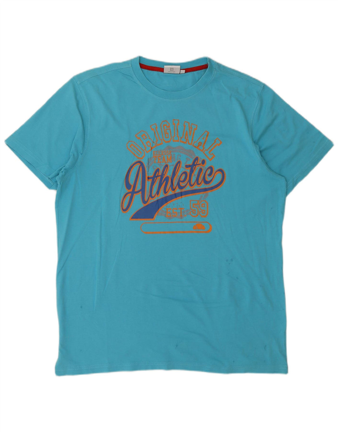 Ellesse Herren Grafik T-Shirt Top XL Blau Baumwolle