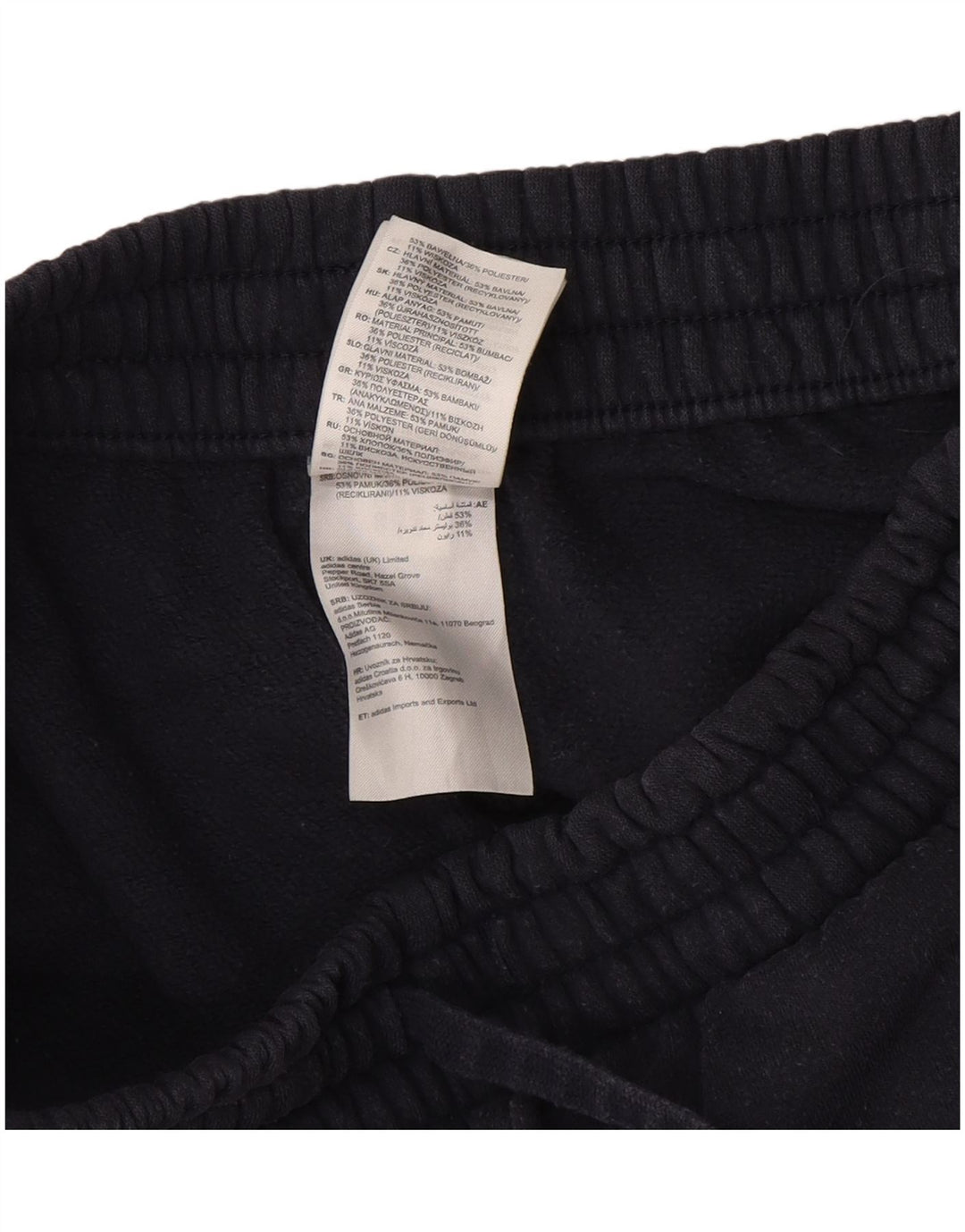 Adidas Herren-Trainingshose, Jogginghose, mittelblau, Baumwolle