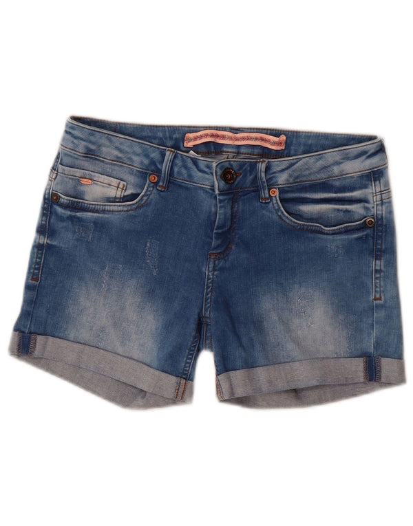 O'Neill Damen Jeansshorts W30 mittelblaue Baumwolle