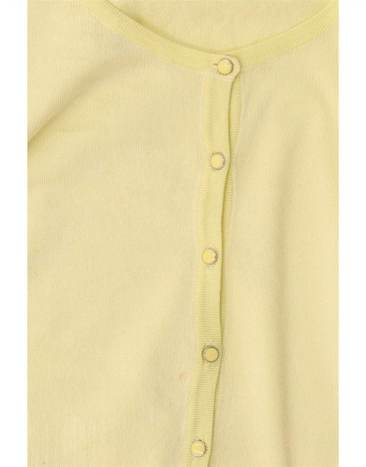 Marks & Spencer Damen-Cardigan-Pullover UK 8 Small Gelbe Viskose