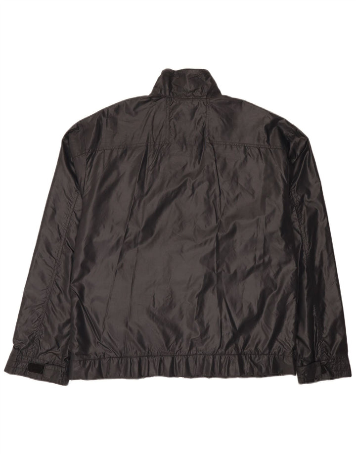 Nike Herren-Trainingsanzug-Top-Jacke, großes schwarzes Nylon
