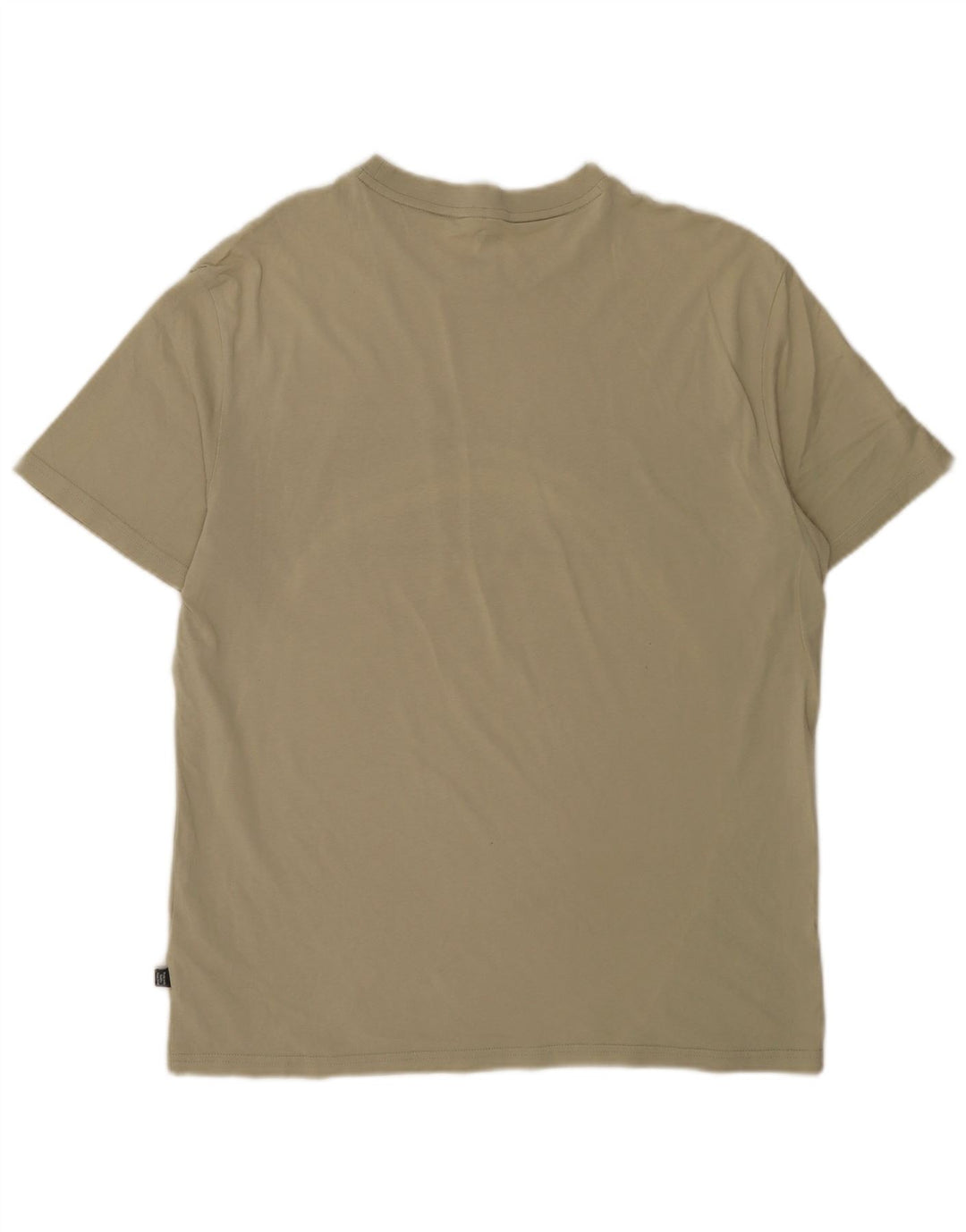 Puma Herren Grafik-T-Shirt-Oberteil aus mittlerer Khaki-Farbblock-Baumwolle