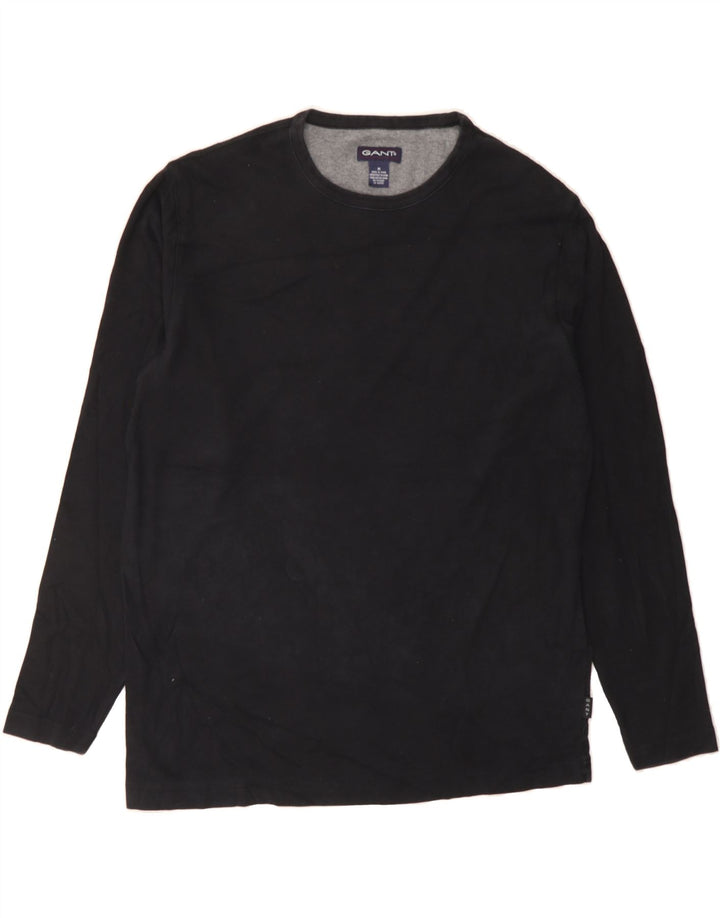 GANT Mens Crew Neck Jumper Sweater Medium Black Cotton Vintage Gant and Second-Hand Gant from Messina Hembry 
