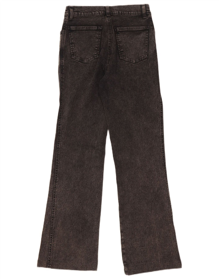 Bianca Maria Caselli Damen Bootcut Jeans IT 42 Medium W27 L30 Schwarze Baumwolle