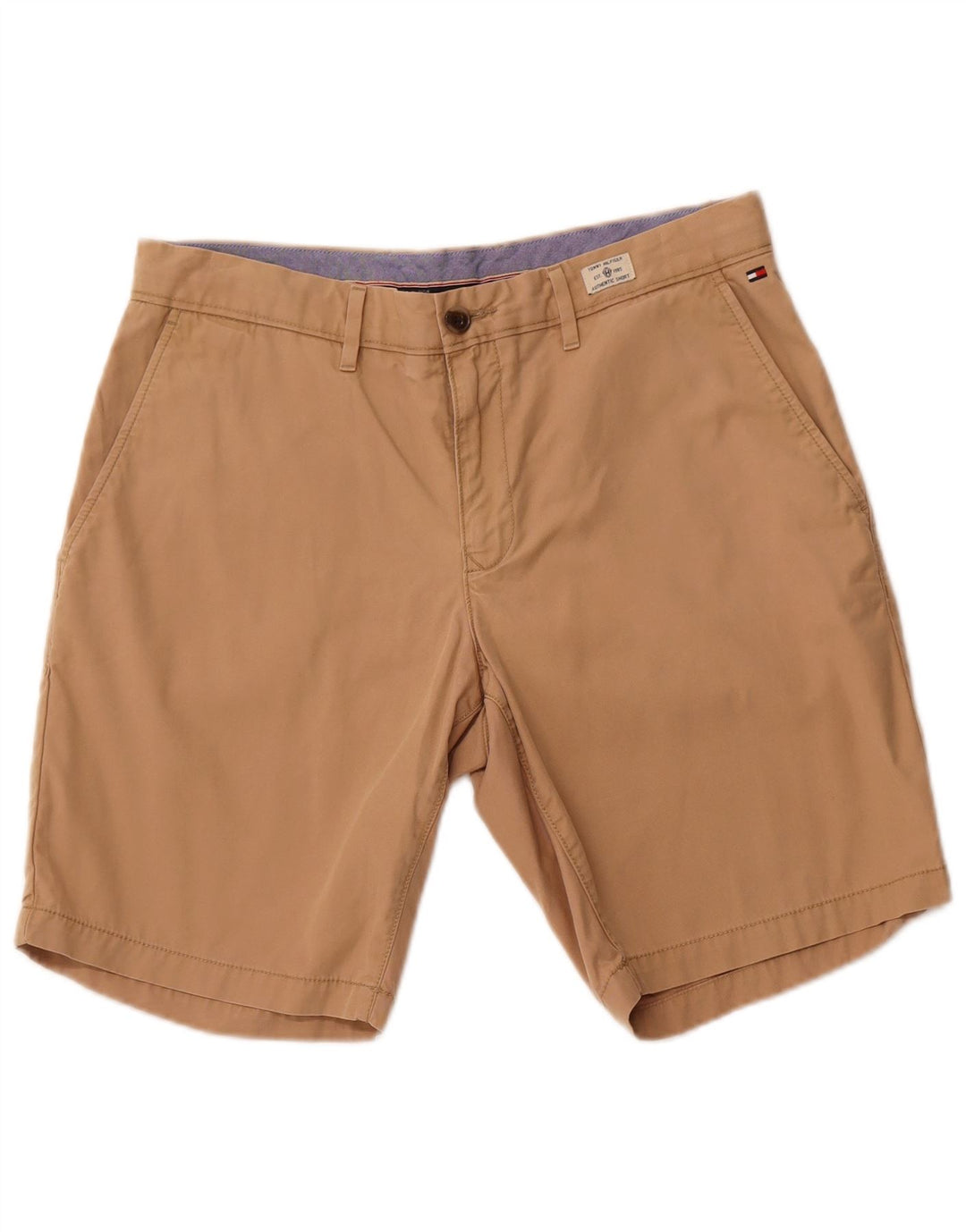 TOMMY HILFIGER Herren Chino Shorts W34 Große Beige Baumwolle