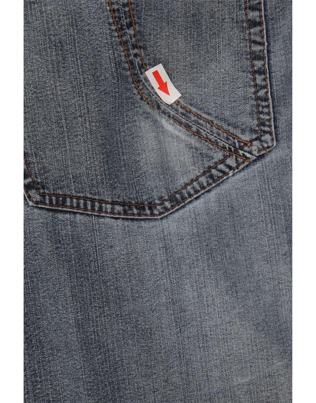 Trussardi Herren Straight Jeans W34 L32 Blaue Baumwolle