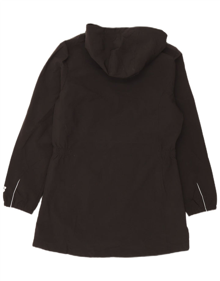 New Balance Damen-Regenmantel mit Kapuze, UK 14, mittelschwarz, Polyester