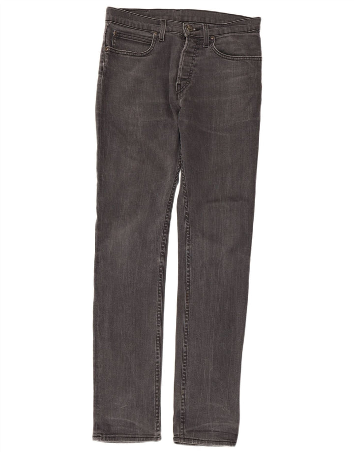 LEE Herren Jegger Straight Jeans W30 L32 Graue Baumwolle