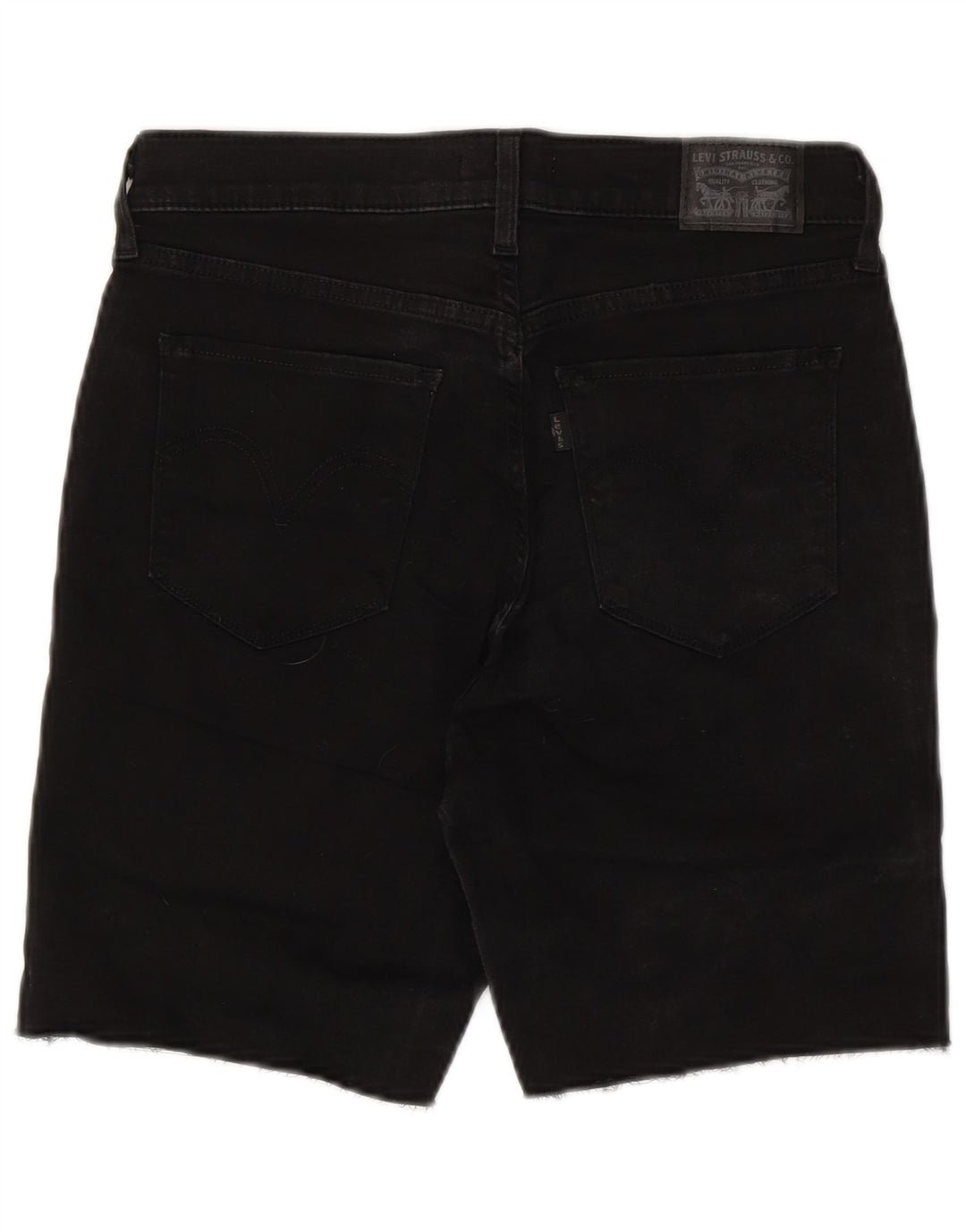 LEVI'S Damen Classics Denim Shorts W29 Mittelschwarze Baumwolle