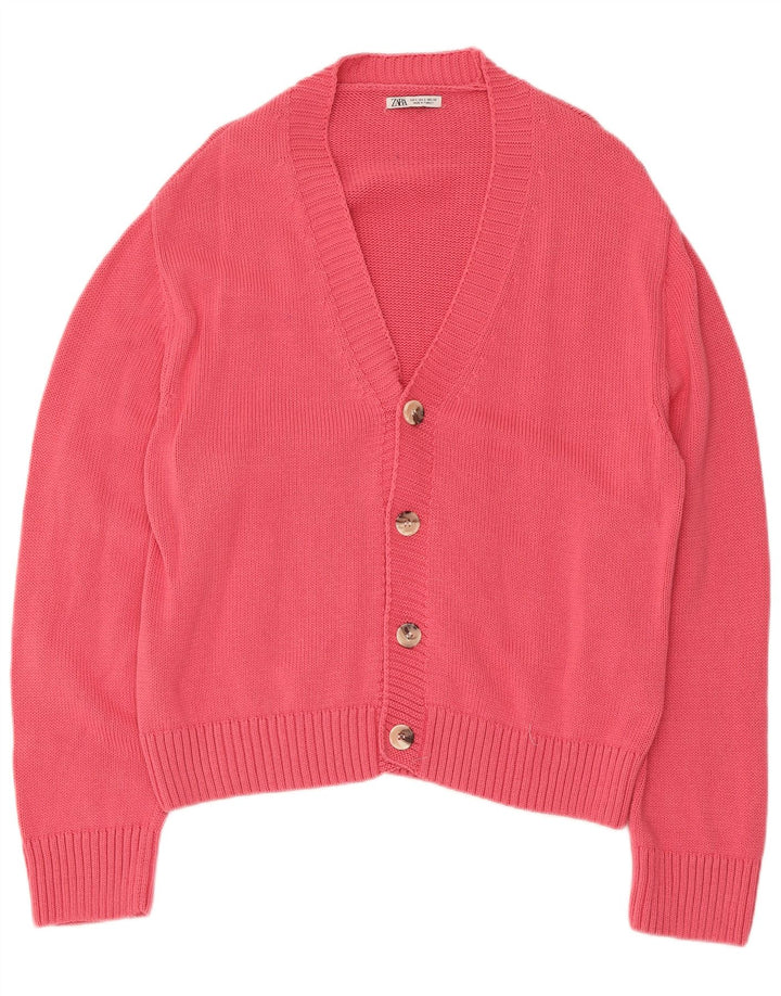 Zara Herren-Strickjacke, klein, Rosa