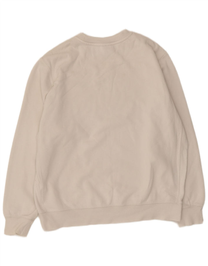 Nike Herren-Sweatshirt-Pullover, groß, weiße Baumwolle
