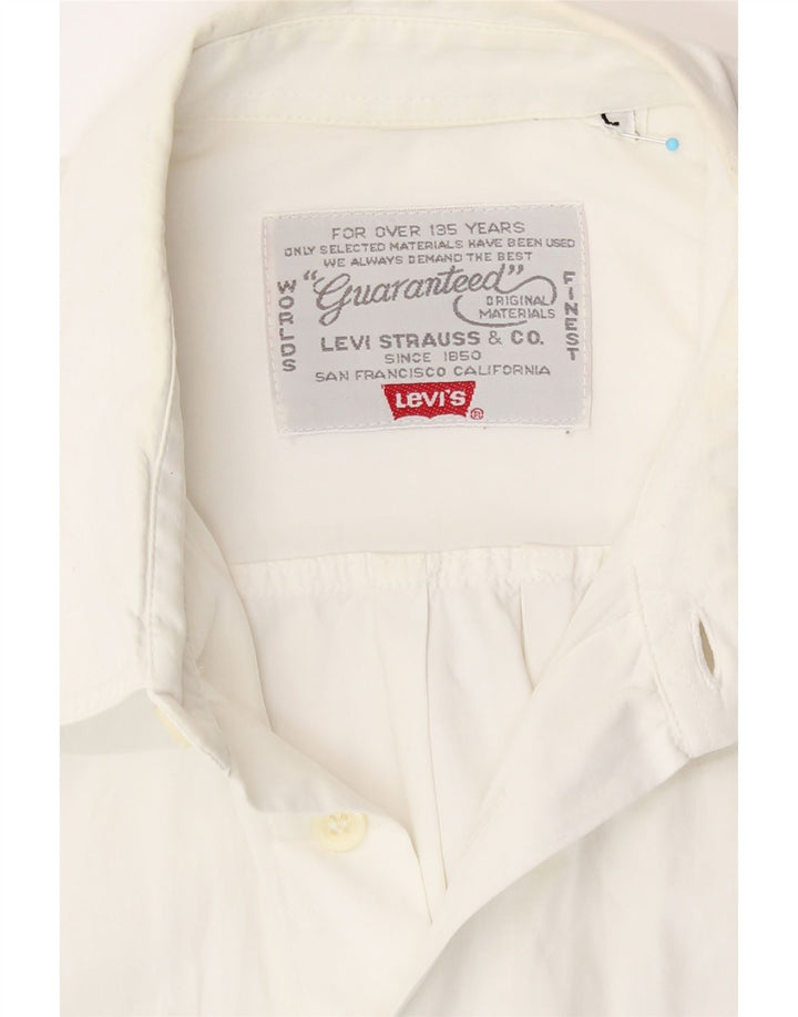 Levi's Herren Kurzarmhemd Large Weiß