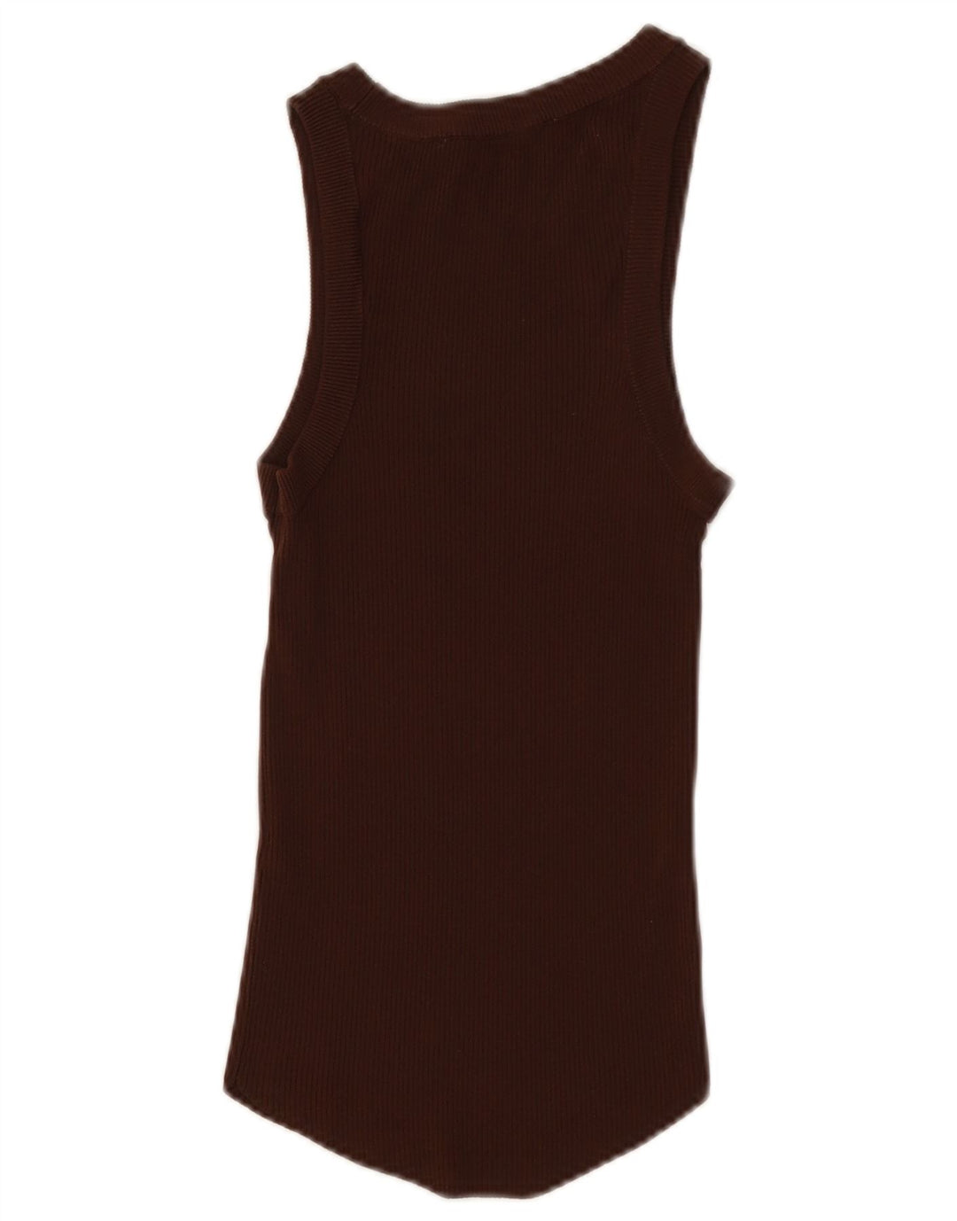 Zara Damen Weste Top UK 8 Small Braune Viskose
