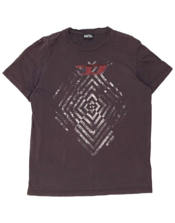 Diesel Herren T-Shirt Top XL Braun Baumwolle