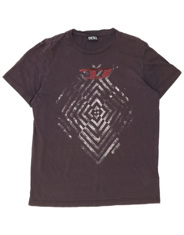 Diesel Herren T-Shirt Top XL Braun Baumwolle