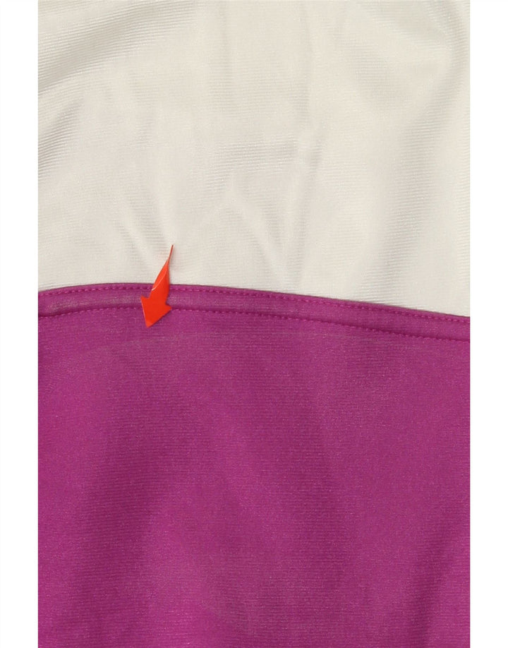 ASICS Damen-Trainingsanzugoberteil mit Grafik, IT 46, Größe L, Lila, Farbblock