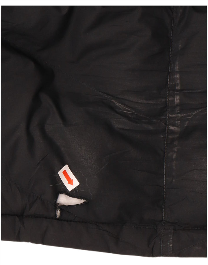 Nike Wattierte Jacke mit Kapuze für Jungen, 12–13 Jahre, Größe L, Schwarz, Polyester