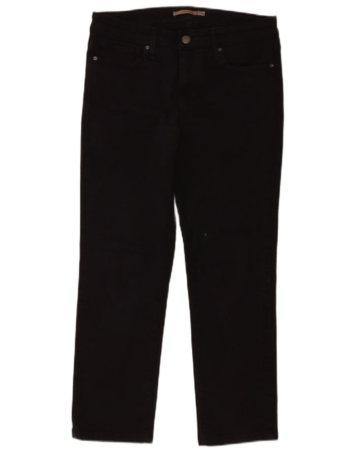 Levi's Damen 712 Crop Slim Jeans W28 L25 Schwarz