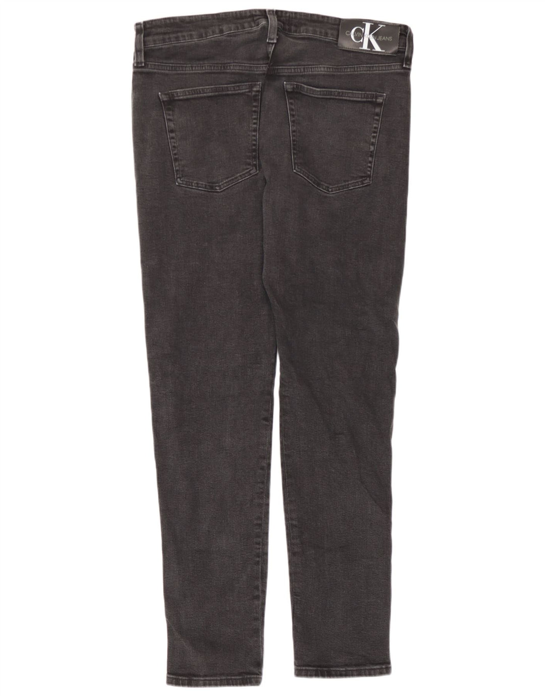 Calvin Klein Herren Graphic Slim Jeans W34 L32 Graue Baumwolle