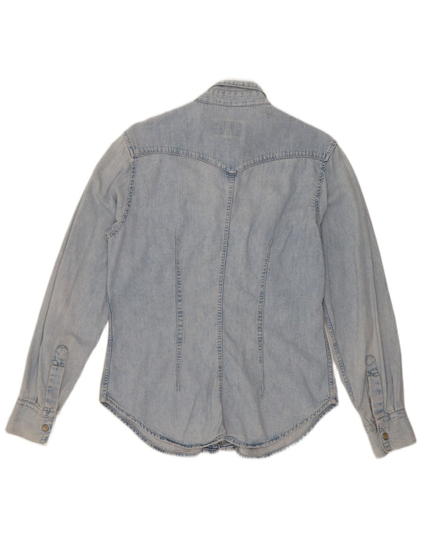 Rifle Damen Jeanshemd UK 14 Mittelblaue Baumwolle