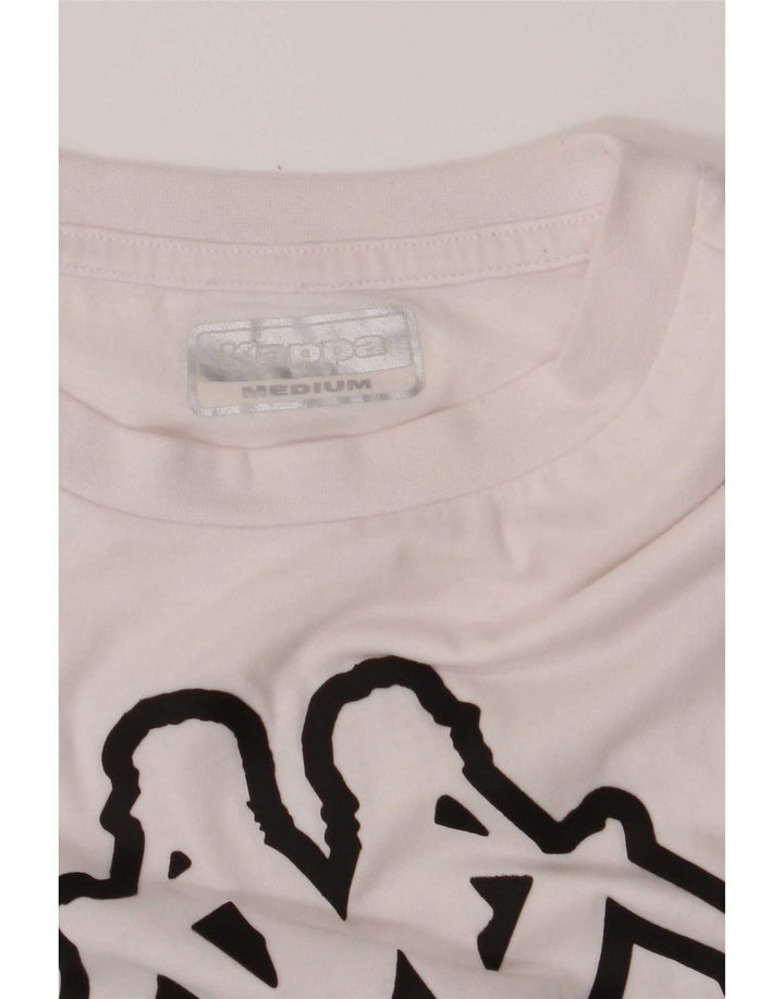Kappa Herren-T-Shirt mit Grafik, mittelweiße Baumwolle