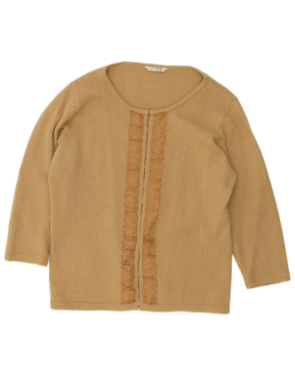 Marks & Spencer Damen-Pullover mit U-Boot-Ausschnitt, Gr. 16, Beige