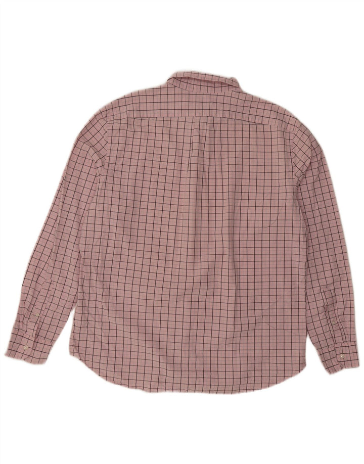 J. Crew Herren-Hemd mit klassischer Passform, XL, rosa kariert, Baumwolle