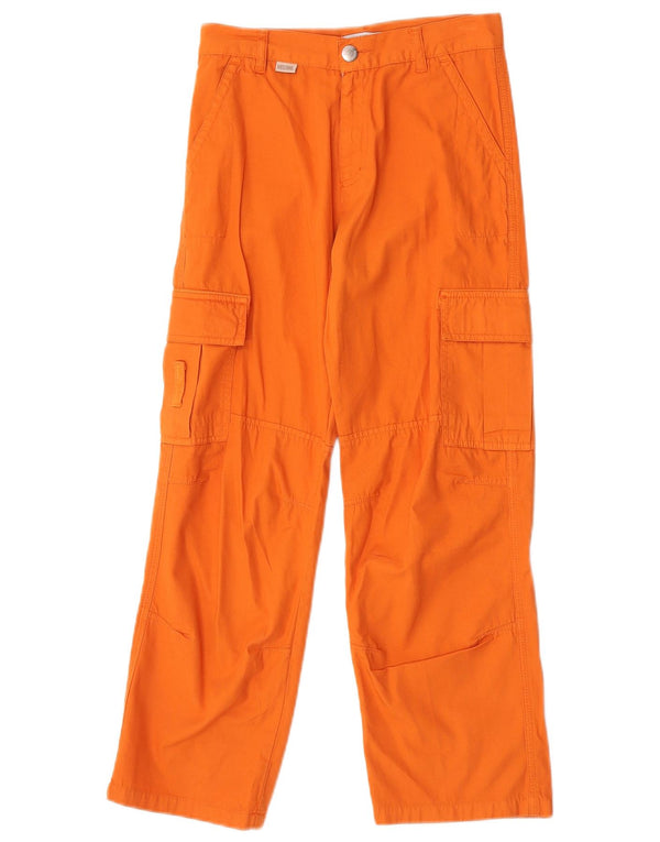 Moschino Cargo-Cargohose für Mädchen, 8–9 Jahre, W24 L24, orange Baumwolle