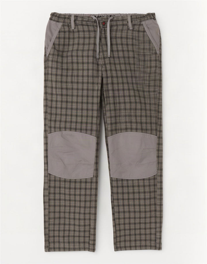 Think Pink Gerade Herren-Chinohose, Größe L, W36, L32, Grau kariert