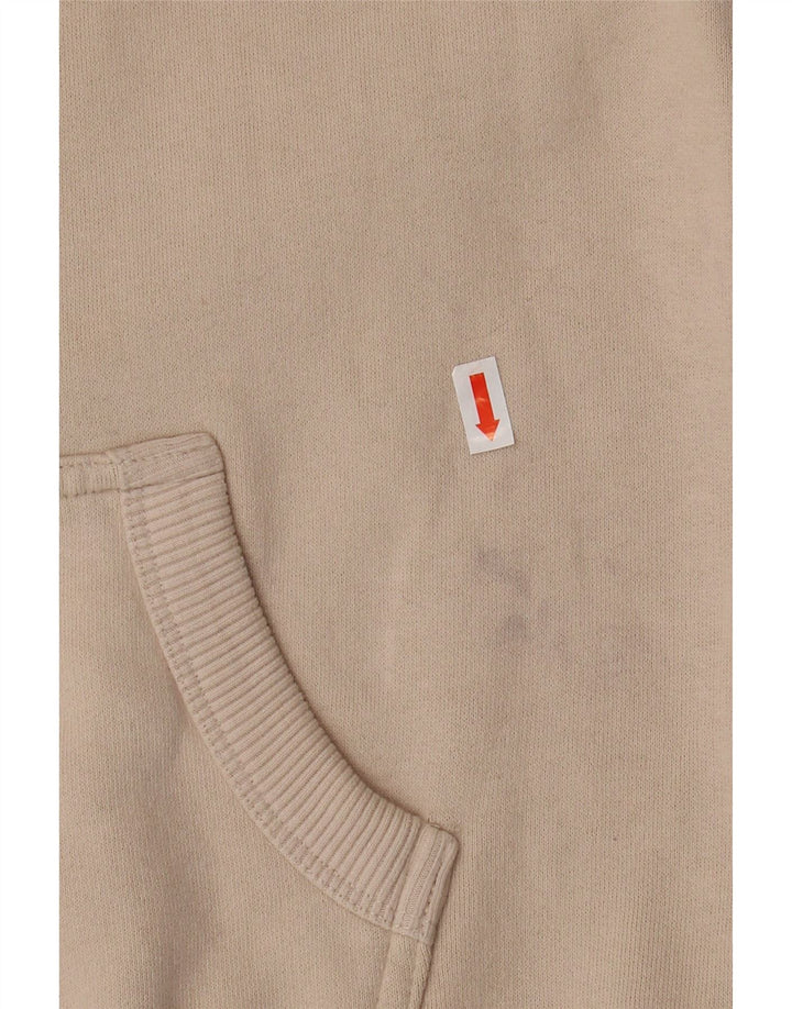 SUPERDRY Damen-Pullover mit grafischem Kapuzenpullover, Gr. 8, Beige, Baumwolle