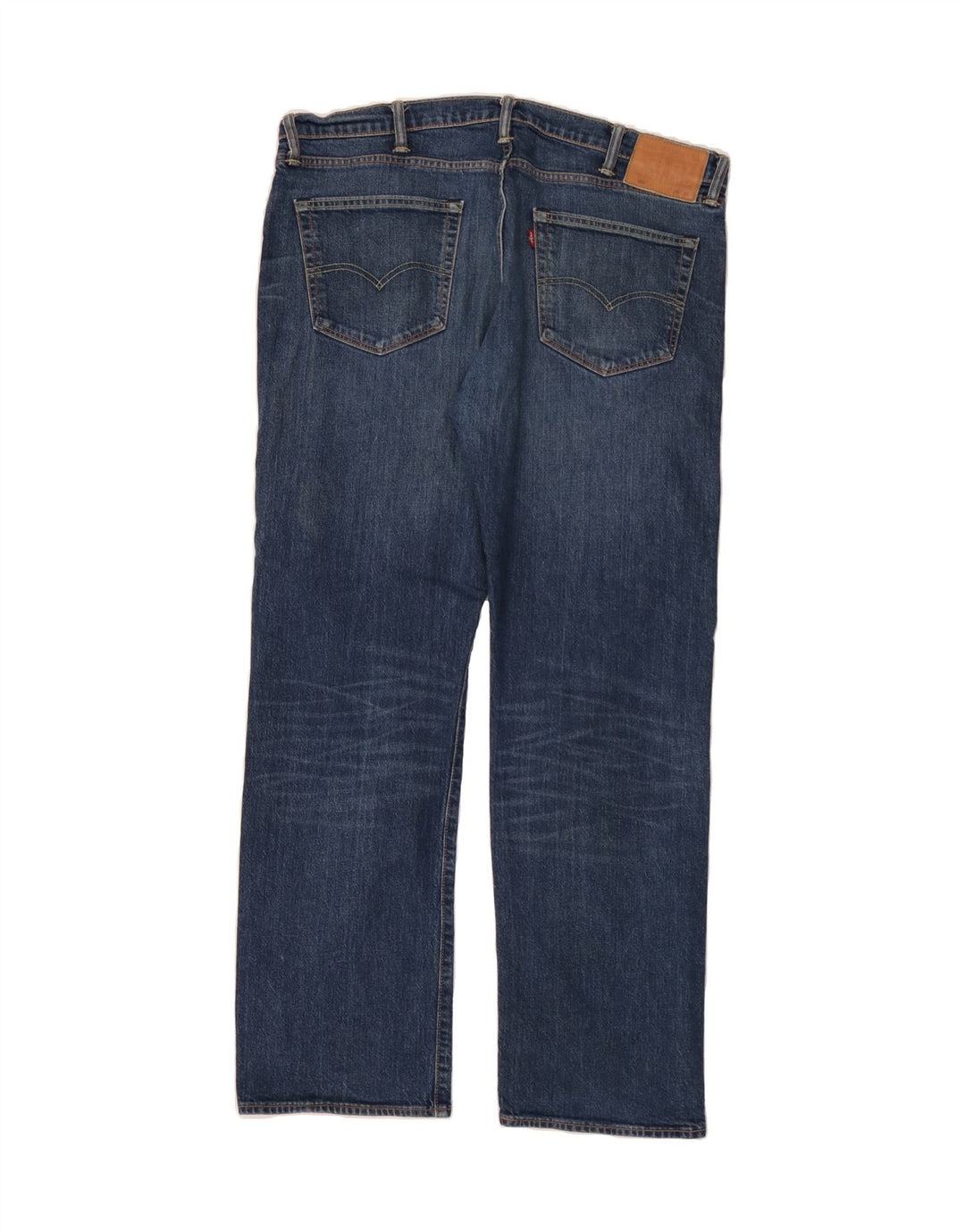 LEVI'S Herren Straight Jeans W38 L32 Blaue Baumwolle