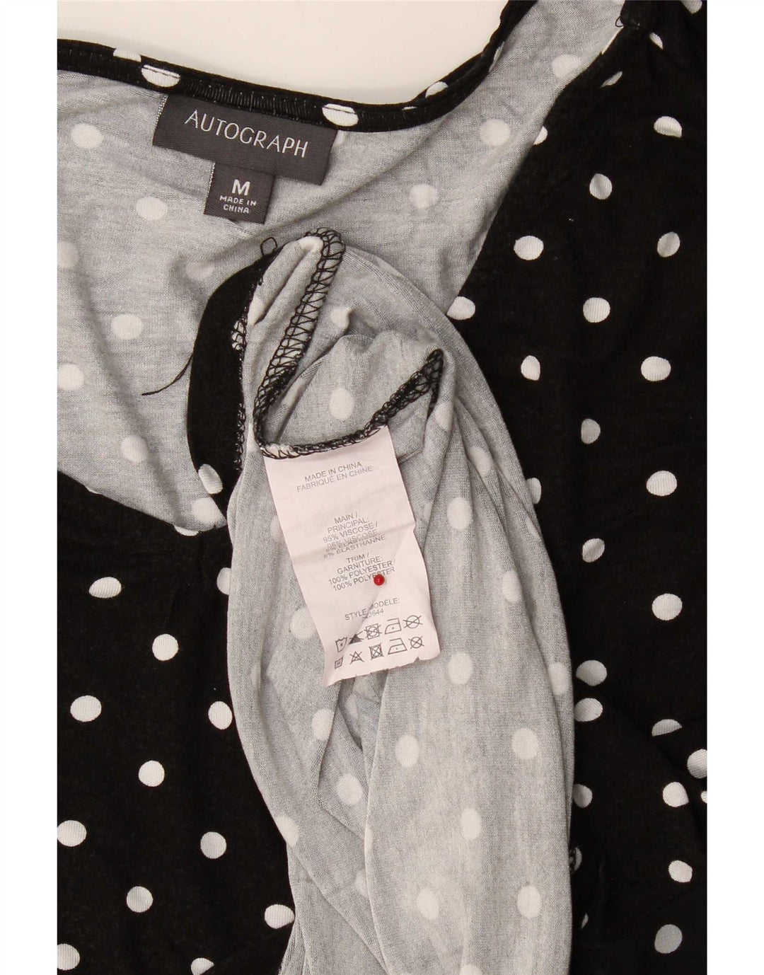 Marks & Spencer Damen Autograph Langarm-Blusenoberteil UK 14 Medium Schwarz