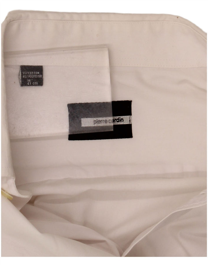 Pierre Cardin formelles Herrenhemd, Größe 46 41, große weiße Baumwolle