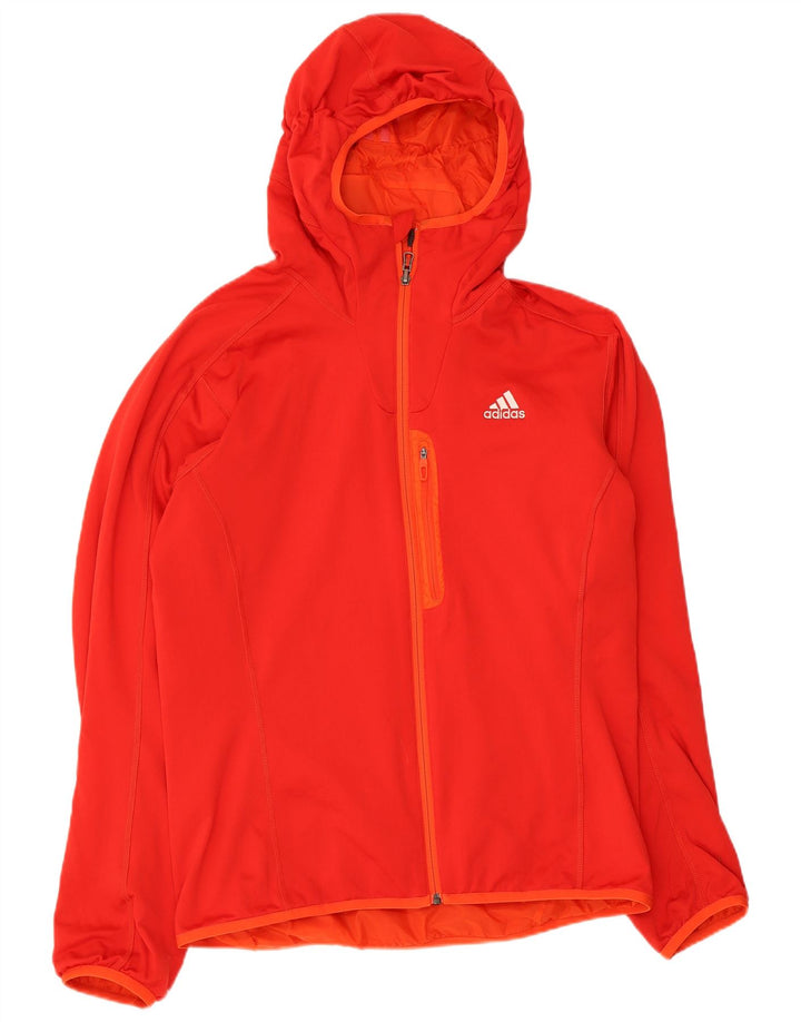 Adidas Herren Kapuzen-Wendejacke UK 40/42 Medium Orange Nylon