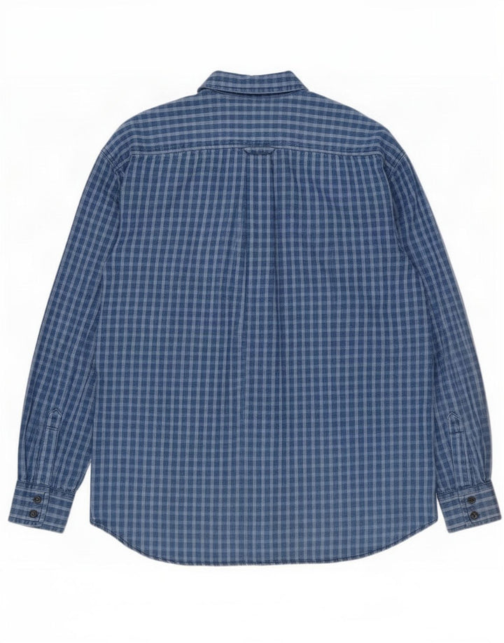 Lee Herrenhemd XL, blau kariert, Baumwolle