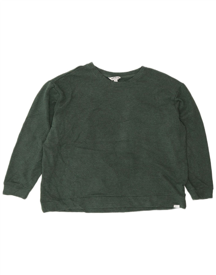 ORVIS Damen Übergroßer Sweatshirt-Pullover UK 18 XL Grün