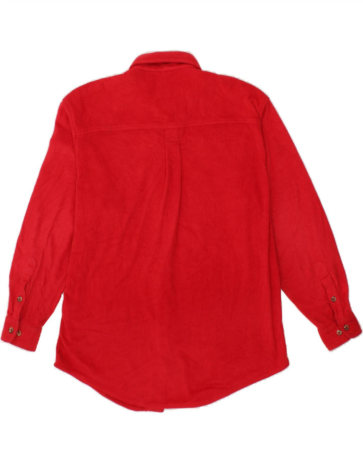 EDDIE BAUER Mens Fleece Shirt Small Red Polyester Vintage Eddie Bauer and Second-Hand Eddie Bauer from Messina Hembry 