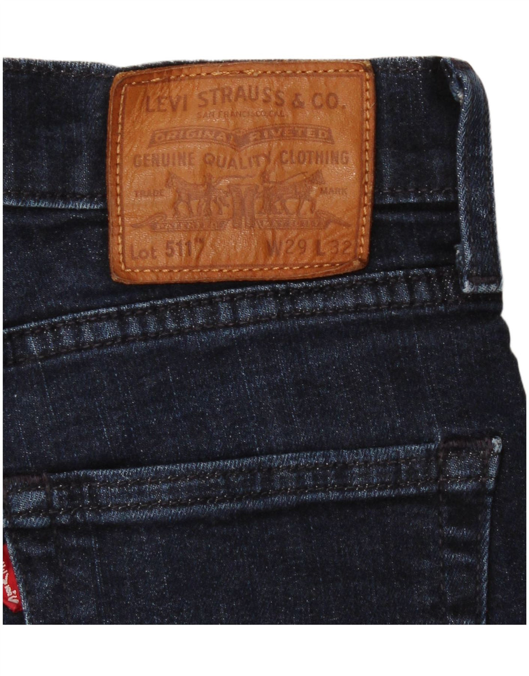 Levi's Damen 511 Slim Jeans W29 L32 Marineblau Baumwolle