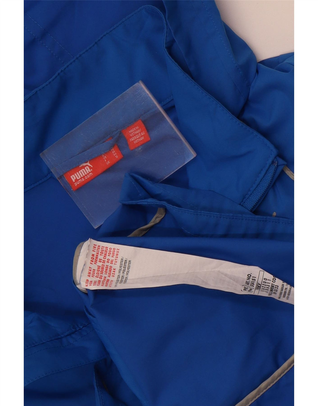 Puma Damen-Regenjacke mit Kapuze, UK 16, Größe L, blau, Polyester