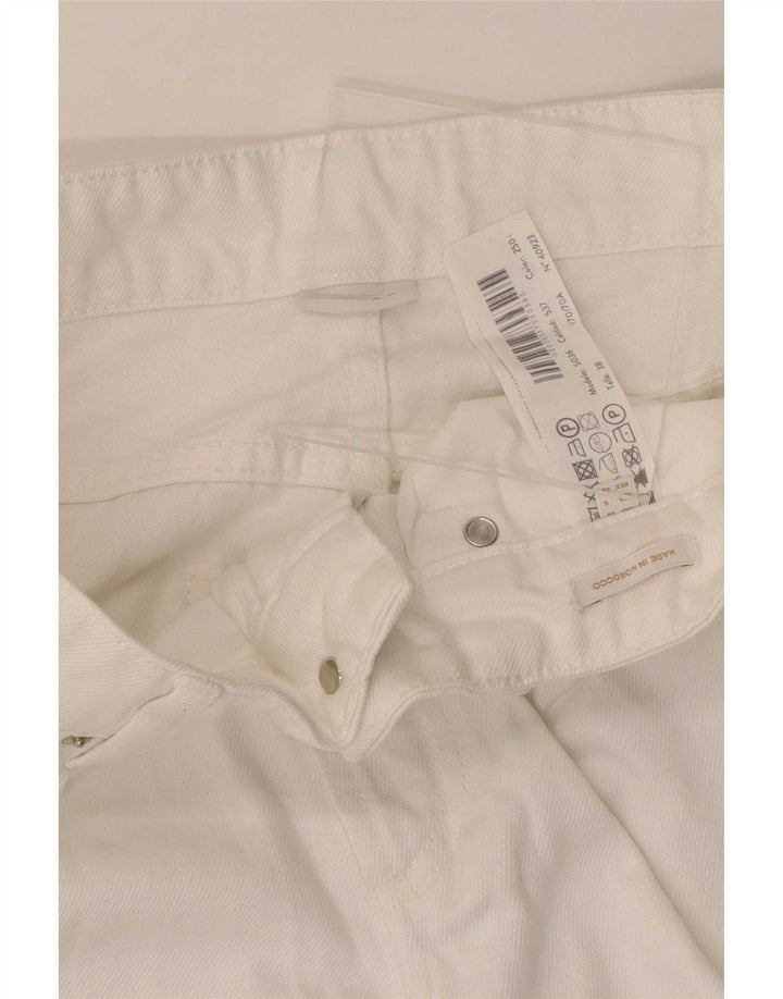 Massimo Dutti Damen Loose Jeans EU 38 Small W28 L31 Weiß